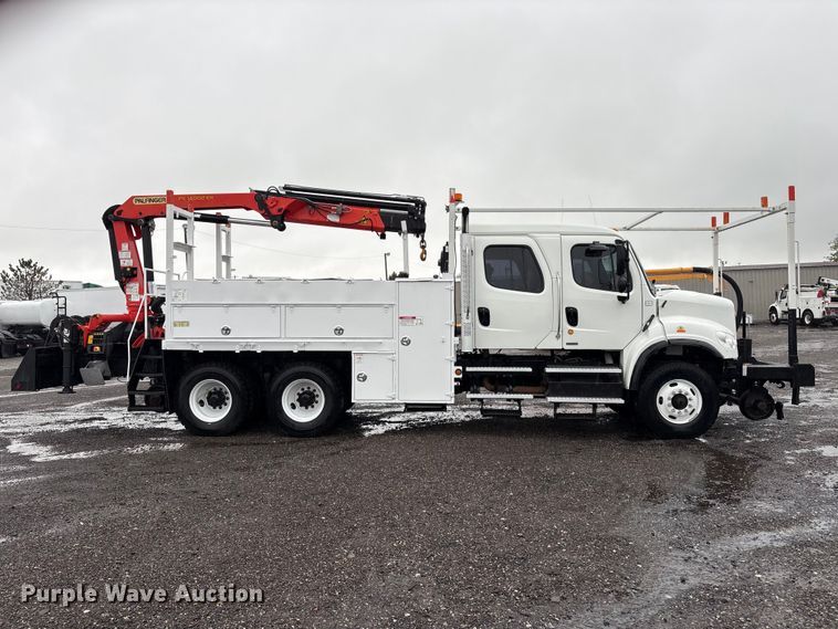 image for item EG9111 2012 Freightliner Business Class M2 Crew Cab crane truck