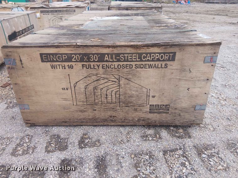 image for item EH4136 Valley Pioneer MSC2030F steel carport