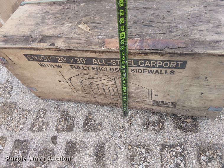 image for item EH4136 Valley Pioneer MSC2030F steel carport