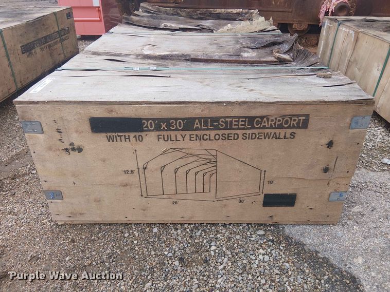 image for item EH4139 Valley Pioneer MSC2030F steel carport