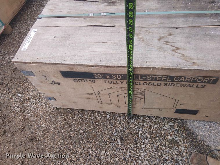 image for item EH4139 Valley Pioneer MSC2030F steel carport