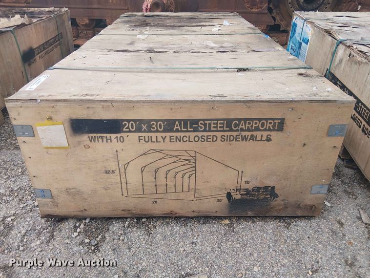 image for item EH4140 Valley Pioneer MSC2030F steel carport