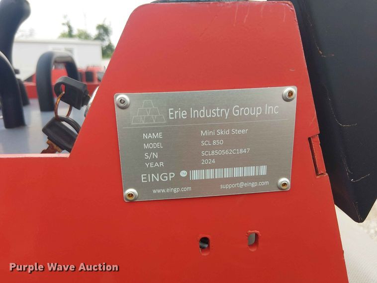 image for item EH4150 2024 Erie Industries SCL850 compact utility loader
