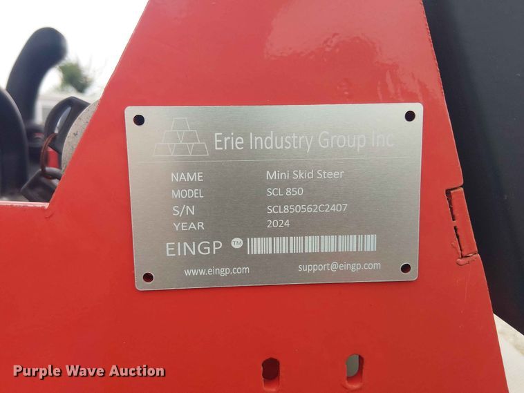 image for item EH4151 2024 Erie industries SCL850 compact utility loader