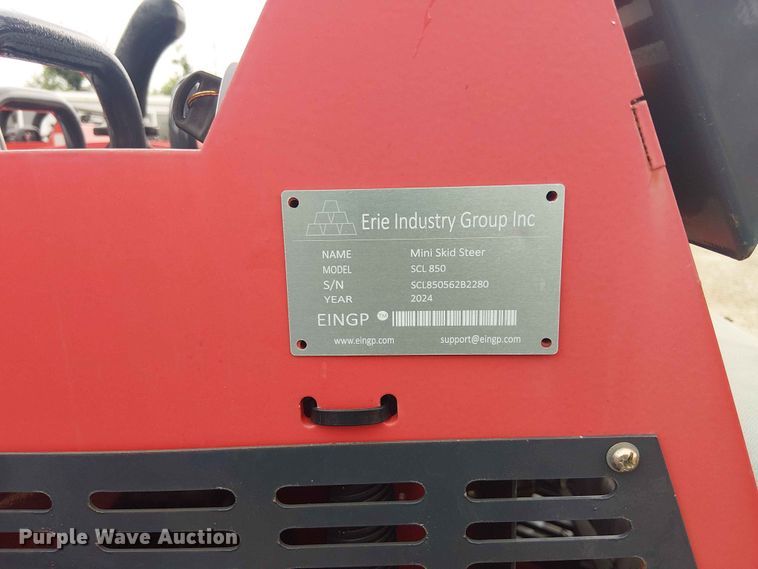 image for item EH4152 2024 Erie Industries SCL850 compact utility loader