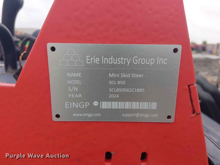 image for item EH4153 2024 Erie Industries SCL850 compact utility loader