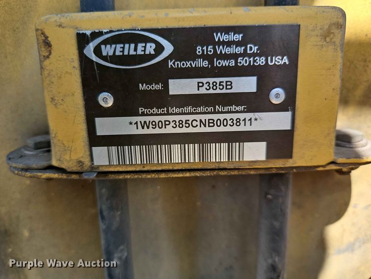 image for item EO7386 2022 Weiler P385B paver