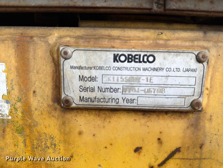 image for item ER3007 Kobelco SK115SRDZ-1E excavator