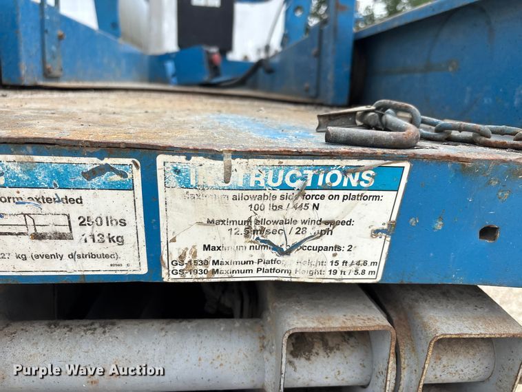 image for item ER3009 Genie GS-1930 scissor lift