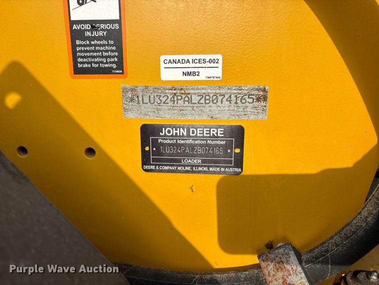 image for item ER3024 2023 John Deere 324P wheel loader