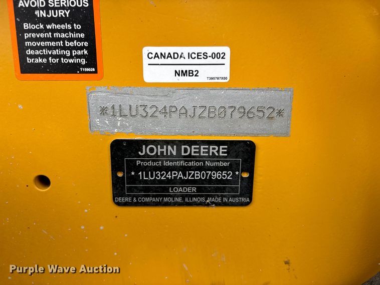 image for item ER3025 2024 John Deere 324P wheel loader