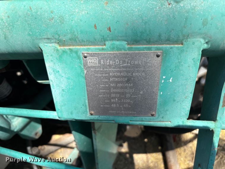 image for item ER7634 (2) Muliquip power trowels