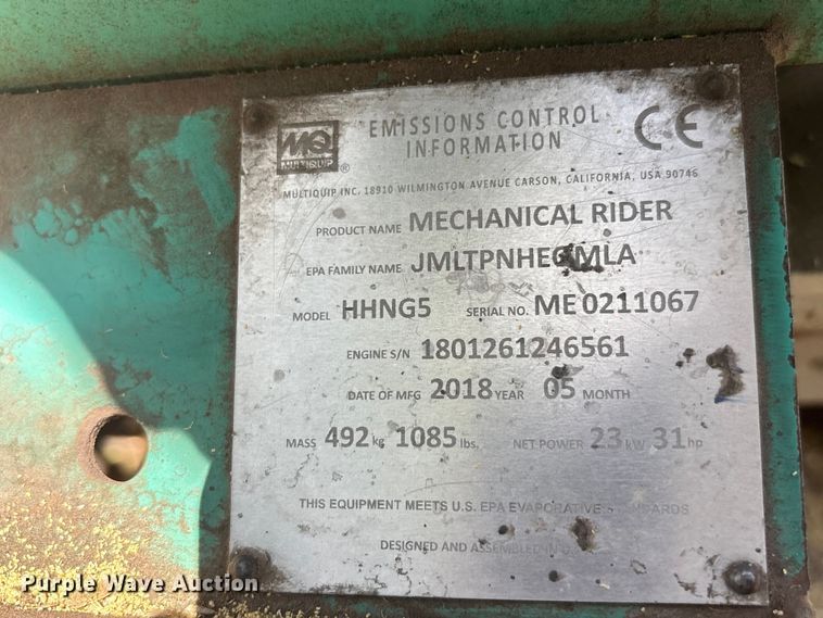 image for item ER7636 (3) Muliquip HHNG5 power trowels