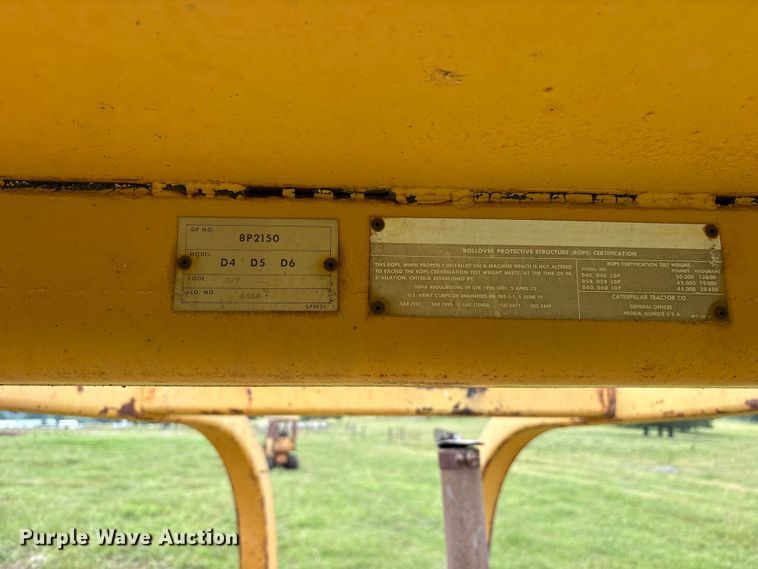 image for item ET2126 1980 Caterpillar D5B dozer