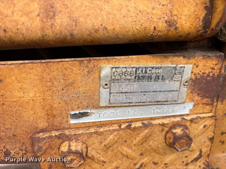 image for item ET2127 1990 Case 550 dozer