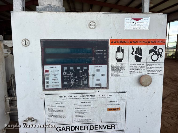 image for item ET2129 2007 Gardner Denver air compressor