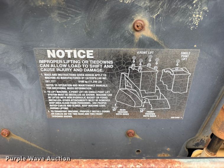 image for item ET2131 2003 Caterpillar 277 tracked skid steer loader