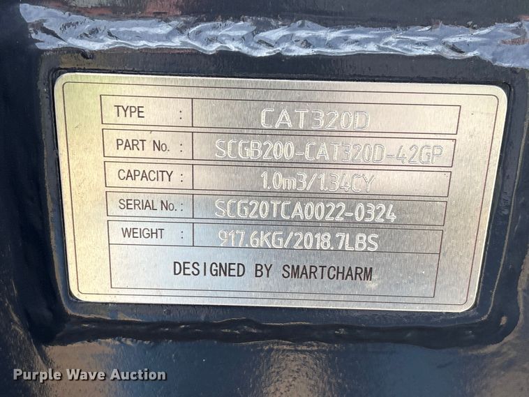 image for item EU0671 Smartcharm SCGB200-CAT320D-42GP excavator bucket