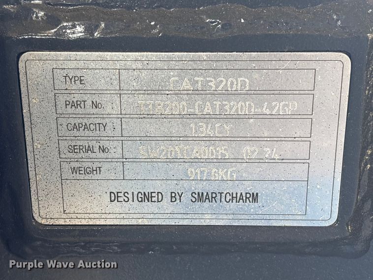 image for item EU0675 Smartcharm SCGB200-CAT320D-42GP excavator bucket