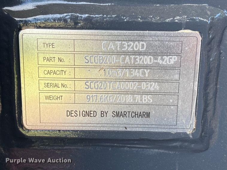 image for item EU0676 Smartcharm SCGB200-CAT320D-42GP excavator bucket