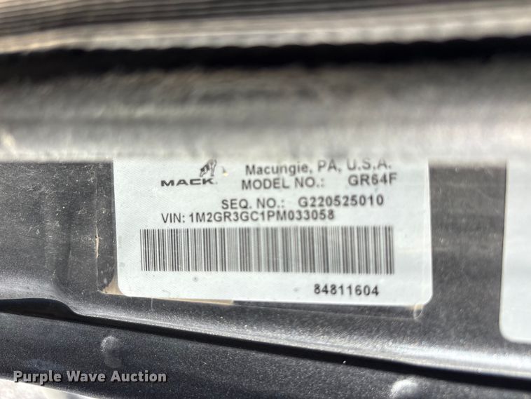 image for item EU5613 2023 Mack Granite dump truck