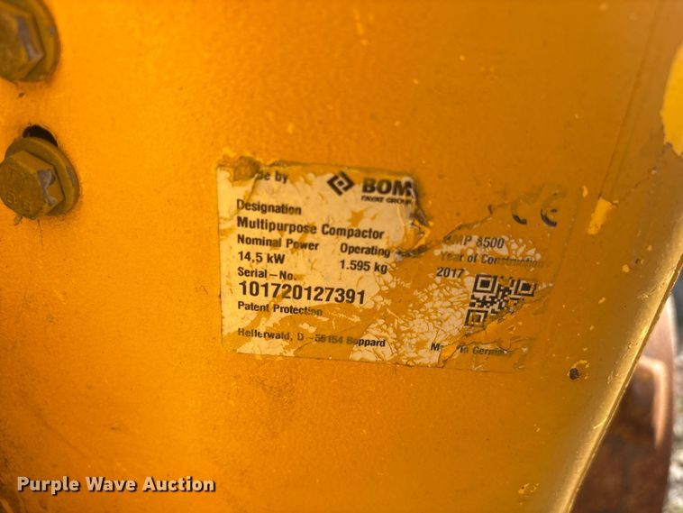 image for item EU5664 Bomag BMP8500 trench compactor