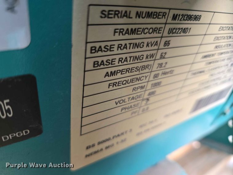 image for item EW0211 Cummins Power Generation GGPA-1213363 generator