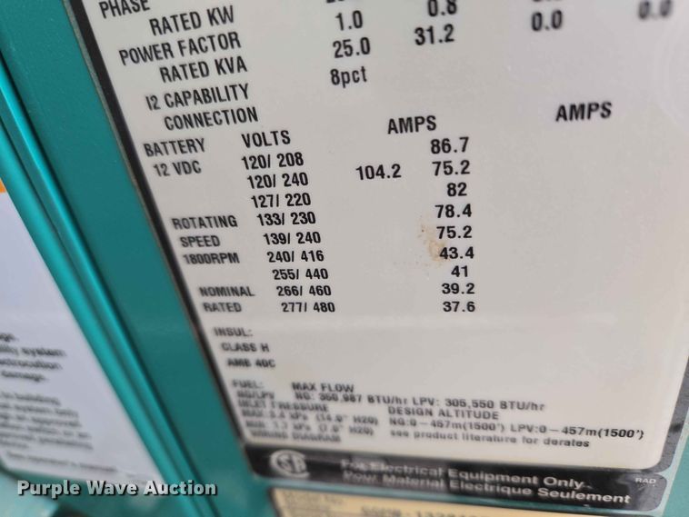 image for item EW0213 Cummins Power Generation GGMB-1328105 generator