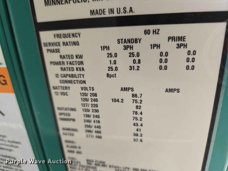 image for item EW0214 Cummins Power Generation GGMB-1328105 generator
