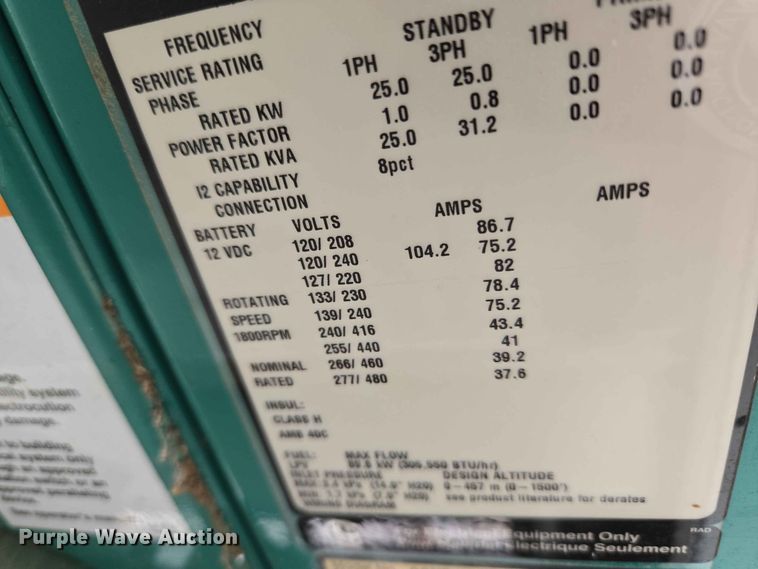 image for item EW0217 Cummins Power Generation GGMB-1408153 generator