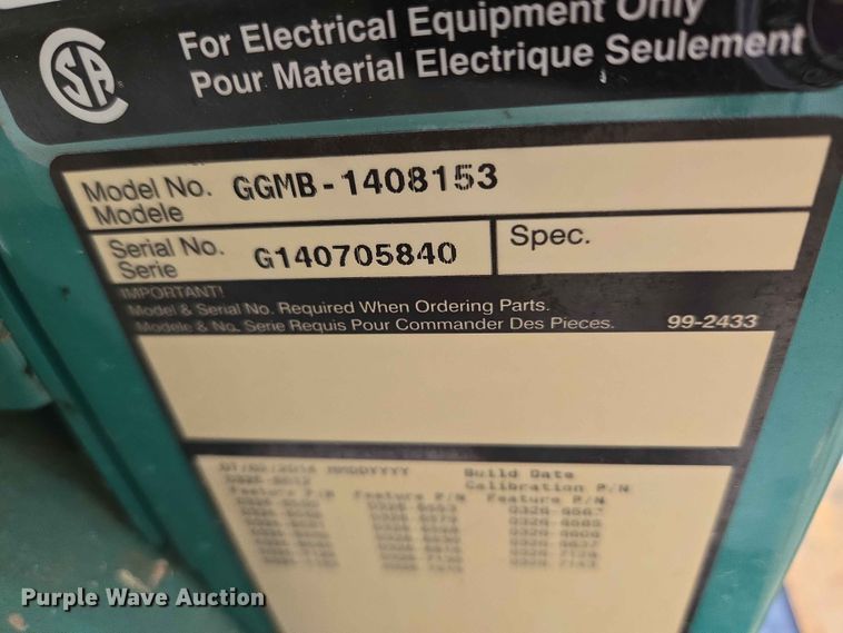image for item EW0217 Cummins Power Generation GGMB-1408153 generator