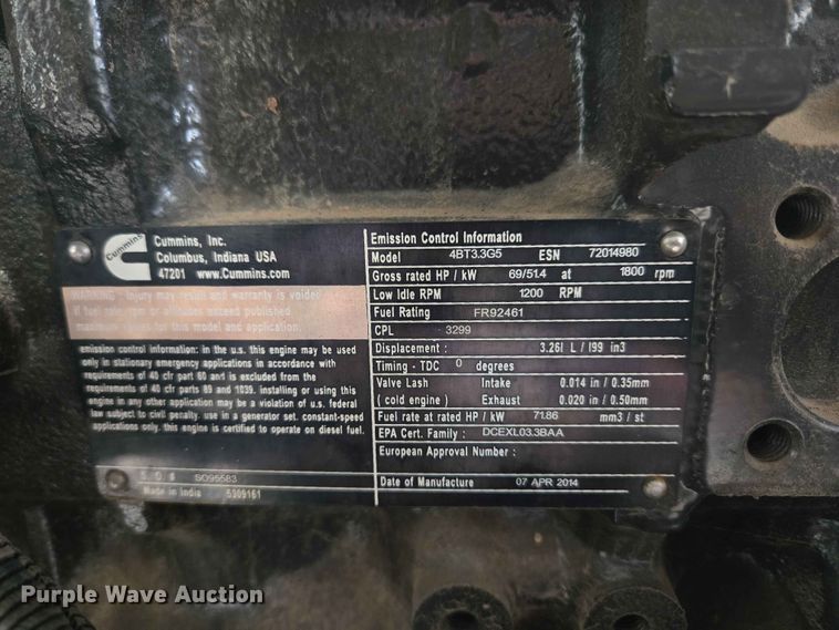 image for item EW0220 Cummins Power Generation C35 D6 generator