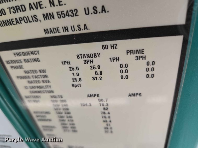 image for item EW0226 Cummins Power Generation GGMB-1403387 generator