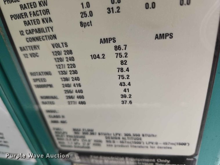 image for item EW0227 Cummins Power Generation GGMB-1403760 generator