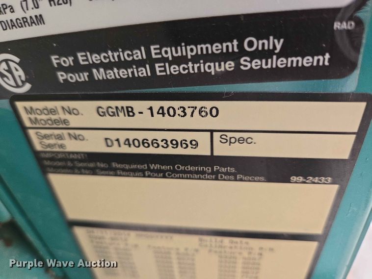 image for item EW0227 Cummins Power Generation GGMB-1403760 generator