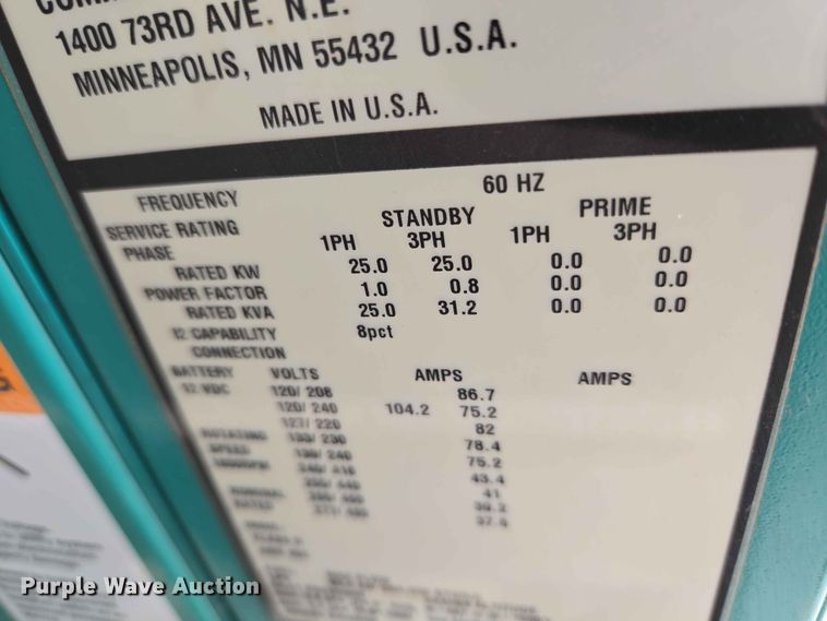 image for item EW0230 Cummins Power Generation GGMB-1213360 generator