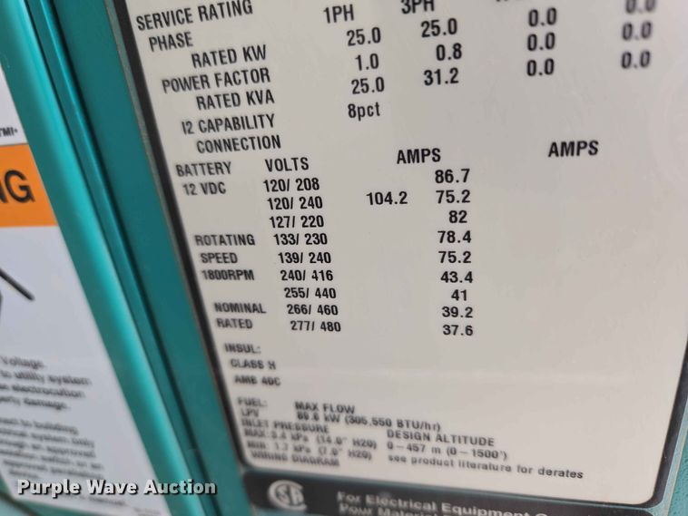 image for item EW0230 Cummins Power Generation GGMB-1213360 generator