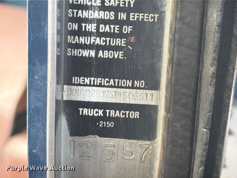 image for item EW2077 1988 Kenworth T660 dump truck