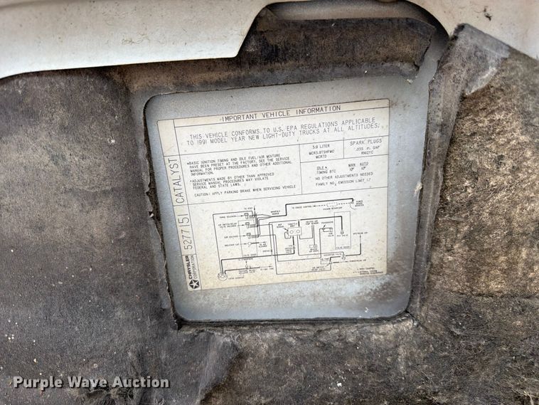 image for item EW2087 1991 Dodge Dakota Ext. Cab pickup truck