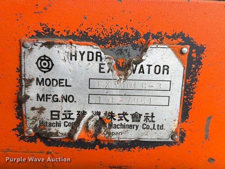 image for item EW2089 1996 Hitachi EX300LC-3 excavator
