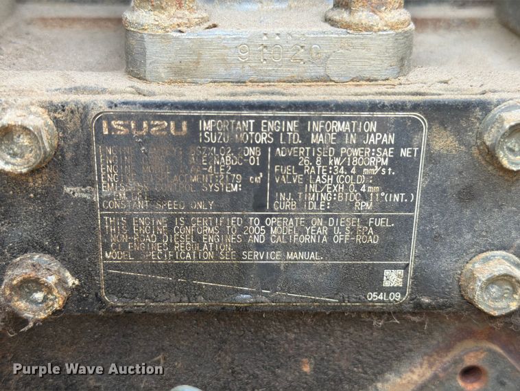 image for item EW2093 2005 Wacker G25 generator