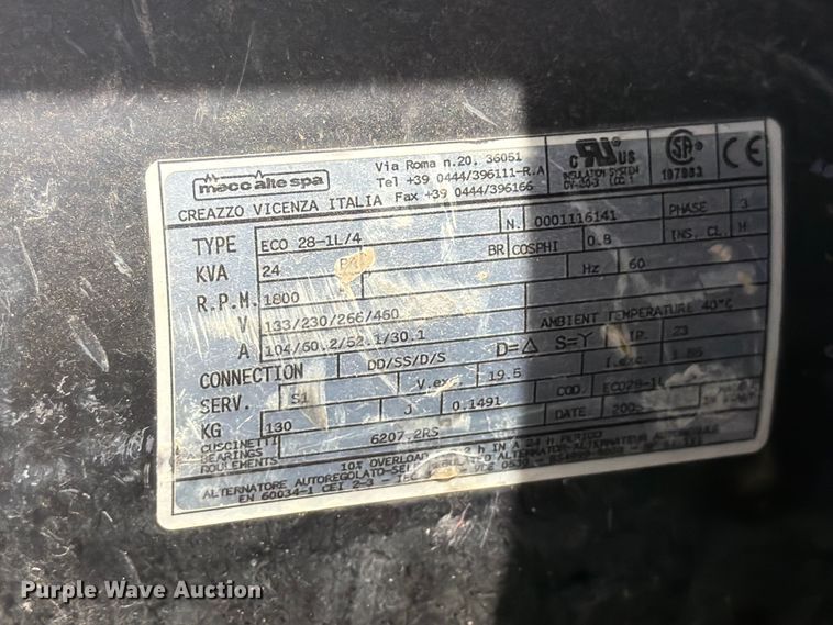 image for item EW2093 2005 Wacker G25 generator