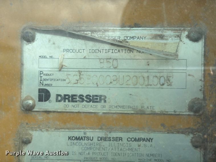 image for item EW2100 1992 Dresser 850 motor grader