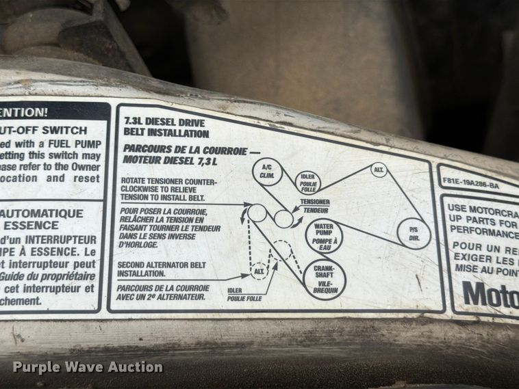 image for item FB8172 2001 Ford F550 Super Duty chipper truck