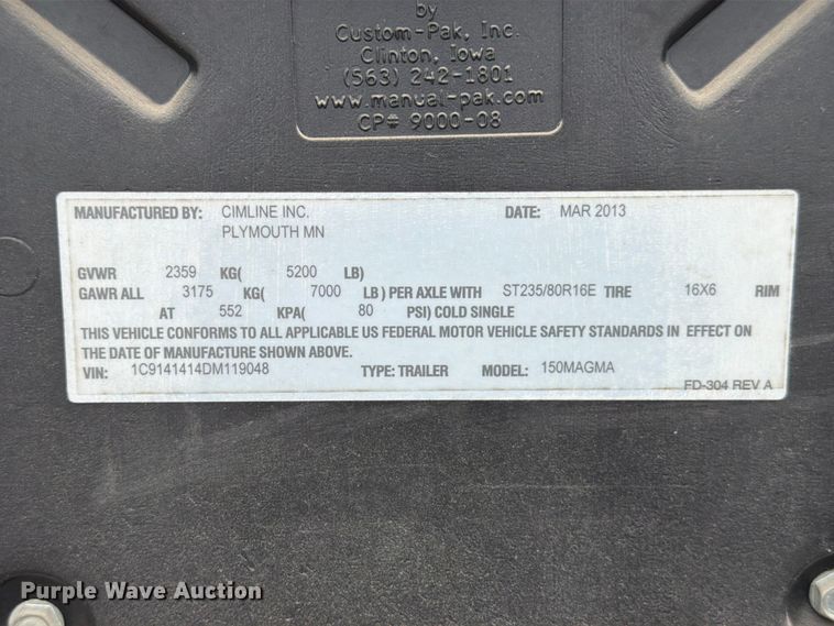 image for item FB8178 2013 Cimline Magma 150 Melter applicator
