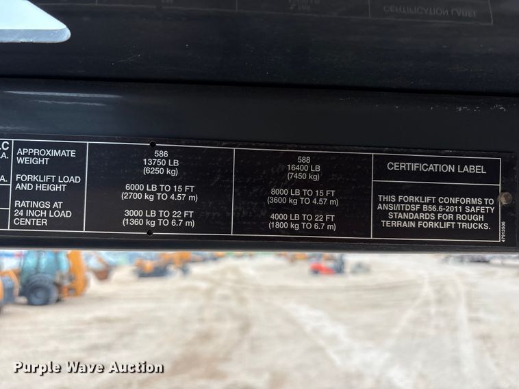 image for item FC2335 2019 Case 588H forklift
