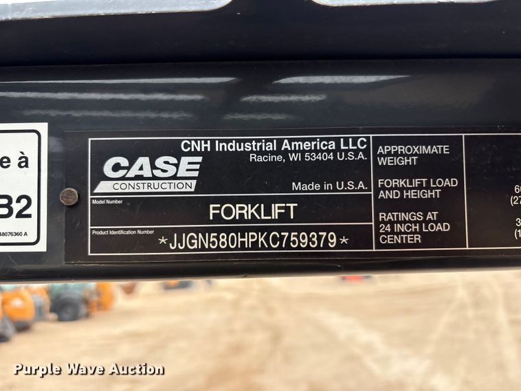 image for item FC2335 2019 Case 588H forklift