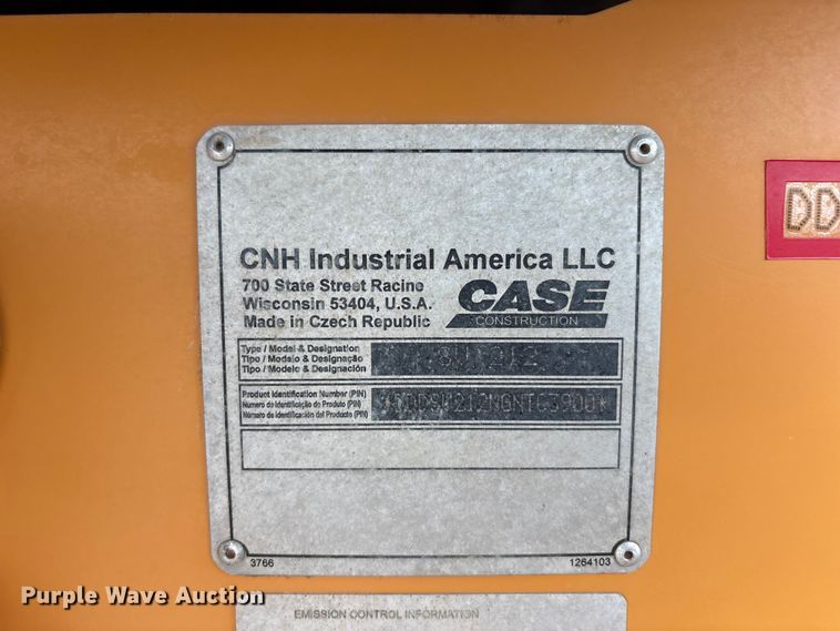 image for item FC2336 2016 Case SV212 single drum vibratory roller