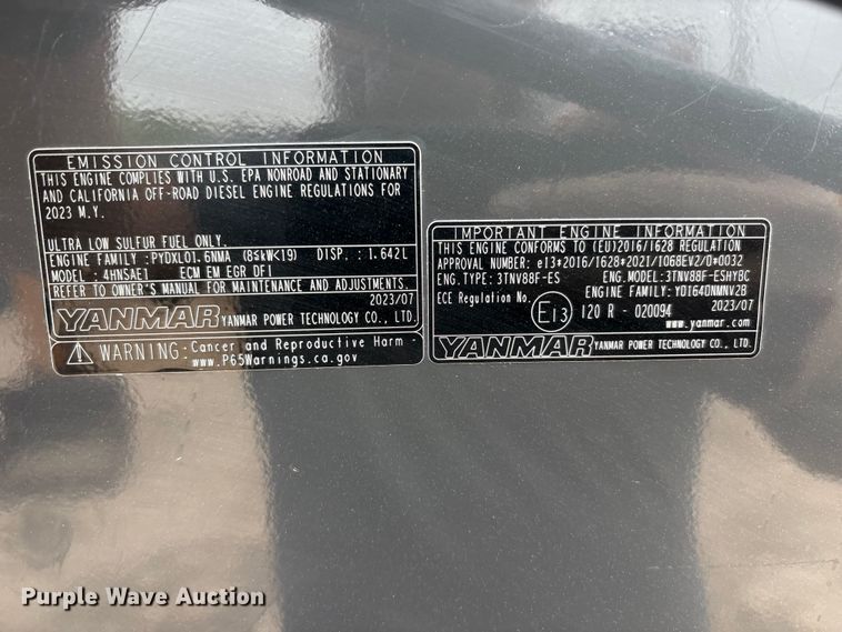image for item FC2338 2024 Case CX37C mini excavator