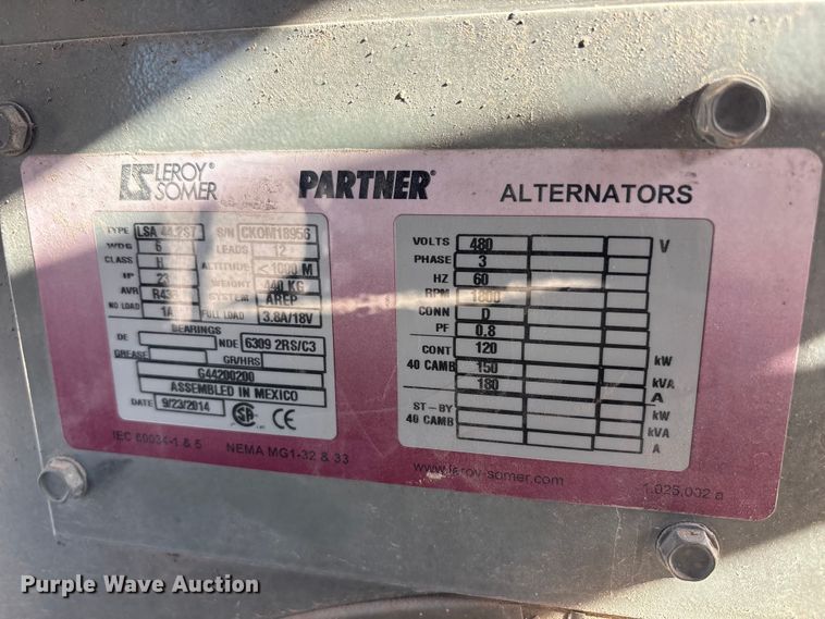 image for item FC2344 2017 Clarke RC115D-MAF generator